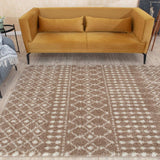 Moroccan Beige Shaggy Rug 1020 by The Rugs