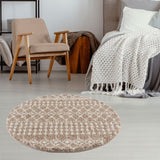 Moroccan Beige Shaggy Rug 1020 by The Rugs