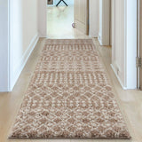 Moroccan Beige Shaggy Rug 1020 by The Rugs