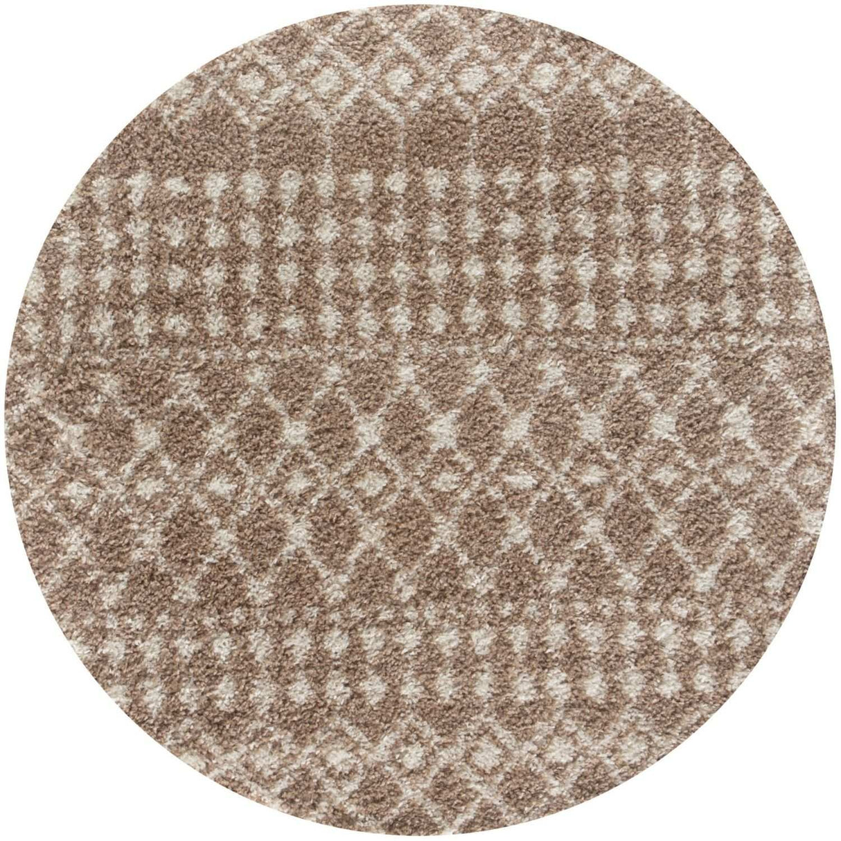 Moroccan Beige Shaggy Rug 1020 by The Rugs