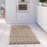 Moroccan Beige Shaggy Rug 1020 by The Rugs