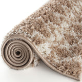Moroccan Beige Shaggy Rug 1020 by The Rugs