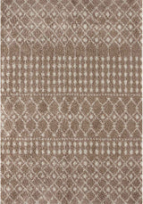 Moroccan Beige Shaggy Rug 1020 by The Rugs
