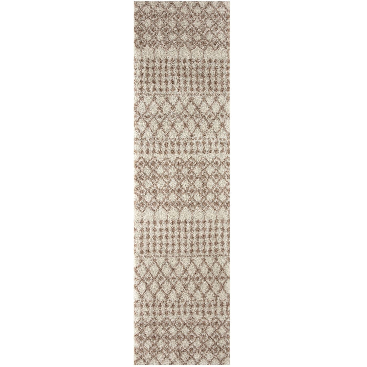 Moroccan Ivory Beige Shaggy Rug | 100% polypropylene