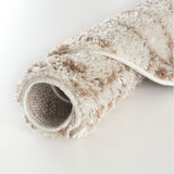 Moroccan Ivory Beige Shaggy Rug | 100% polypropylene