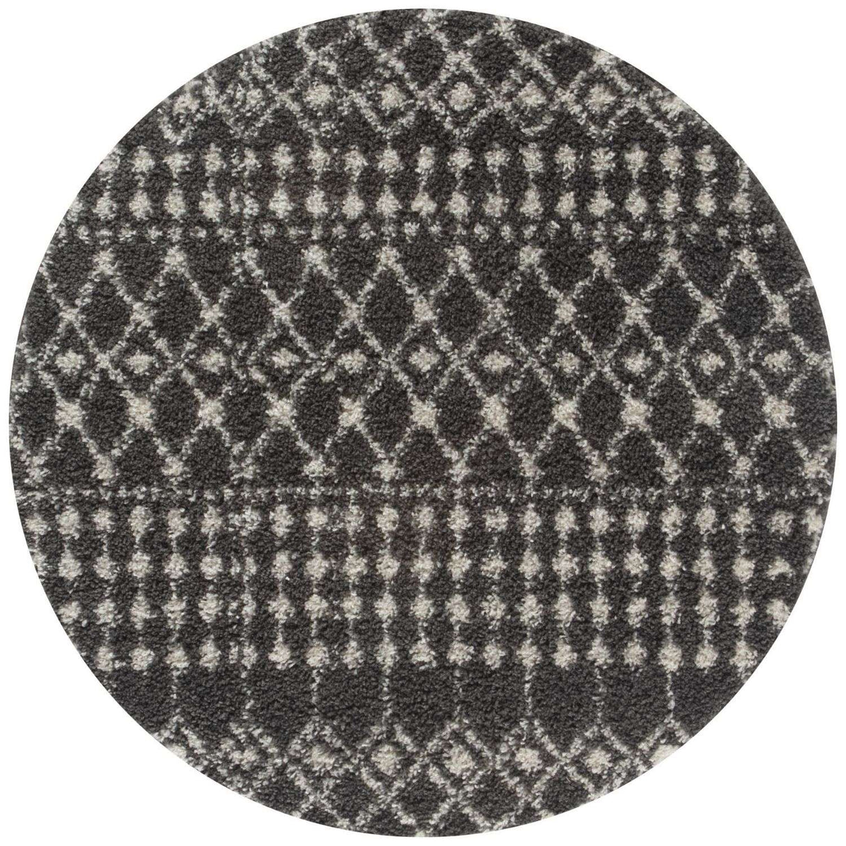 The Rugs Moroccan Dark Grey Shaggy Rug | 1040