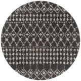 The Rugs Moroccan Dark Grey Shaggy Rug | 1040