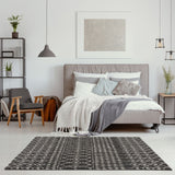 The Rugs Moroccan Dark Grey Shaggy Rug | 1040