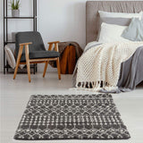 The Rugs Moroccan Dark Grey Shaggy Rug | 1040
