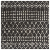The Rugs Moroccan Dark Grey Shaggy Rug | 1040