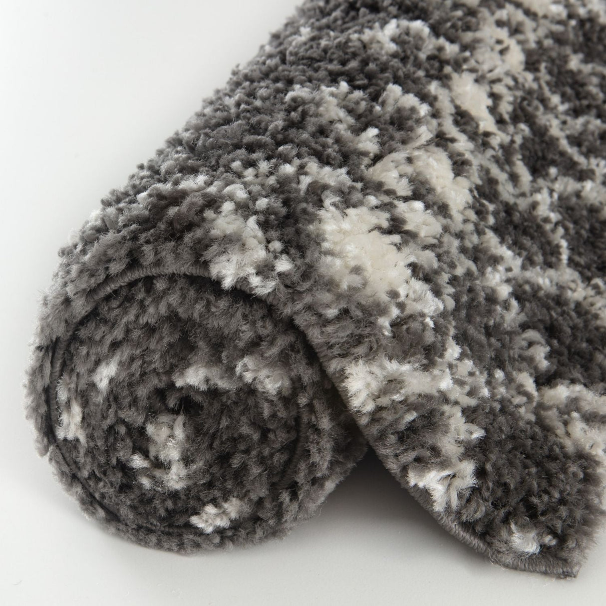 The Rugs Moroccan Dark Grey Shaggy Rug | 1040