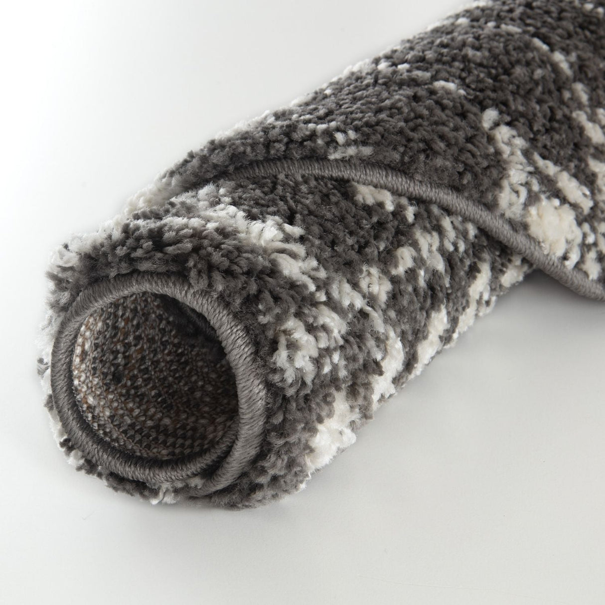 The Rugs Moroccan Dark Grey Shaggy Rug | 1040