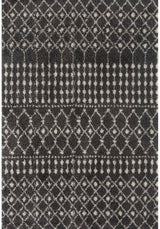 The Rugs Moroccan Dark Grey Shaggy Rug | 1040