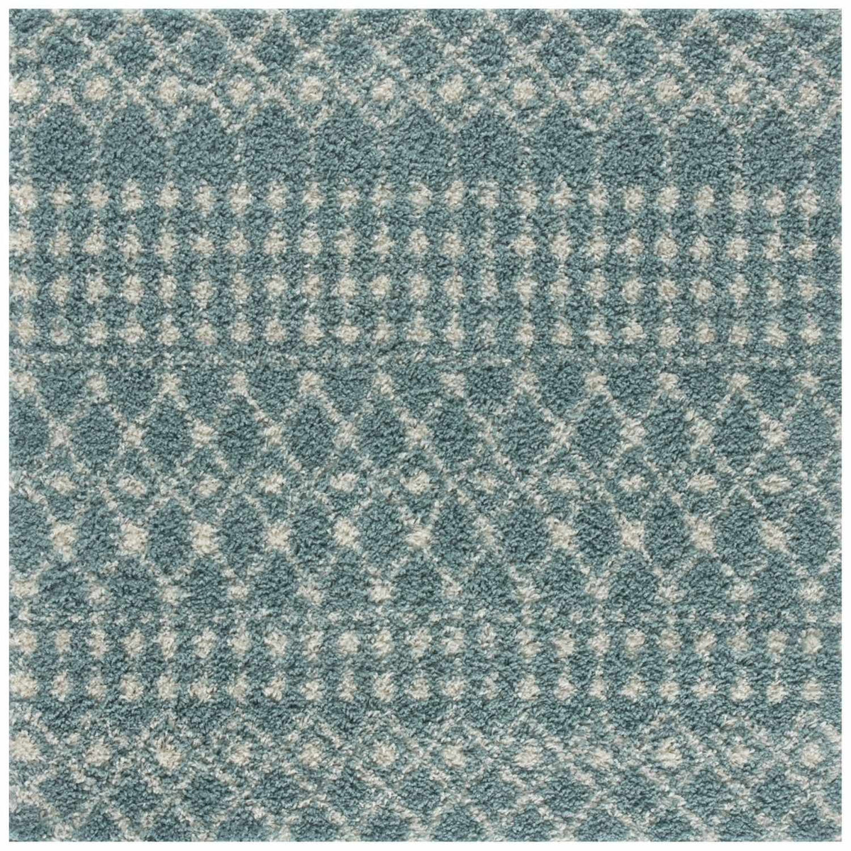 Moroccan Duck Egg Blue Shaggy Rug 1050 | The Rugs