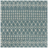 Moroccan Duck Egg Blue Shaggy Rug 1050 | The Rugs