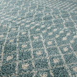 Moroccan Duck Egg Blue Shaggy Rug 1050 | The Rugs