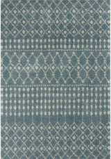 Moroccan Duck Egg Blue Shaggy Rug 1050 | The Rugs