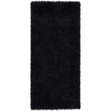 Chicago Black Shaggy Rug by The Rugs