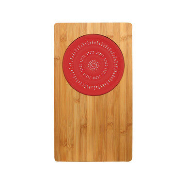 Orsina Aleki Bamboo Chopping Board with Silicone Colander