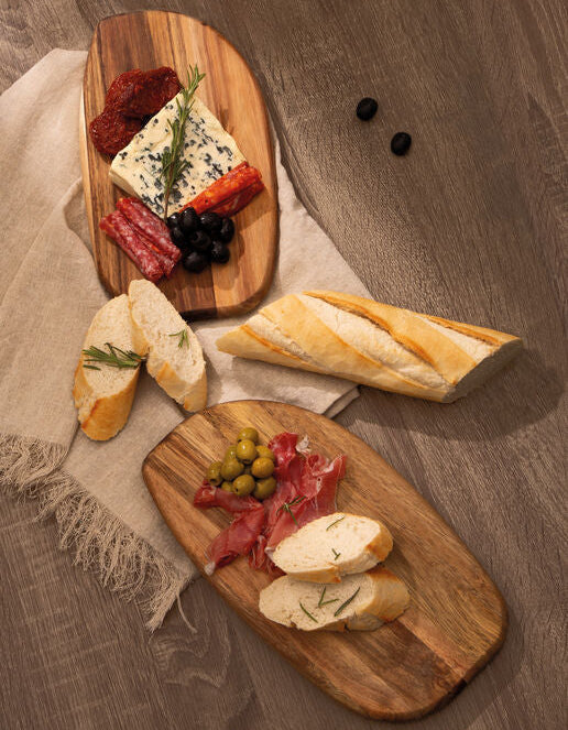 Orsina Kora Set of 2 Acacia Serving and Chopping Boards