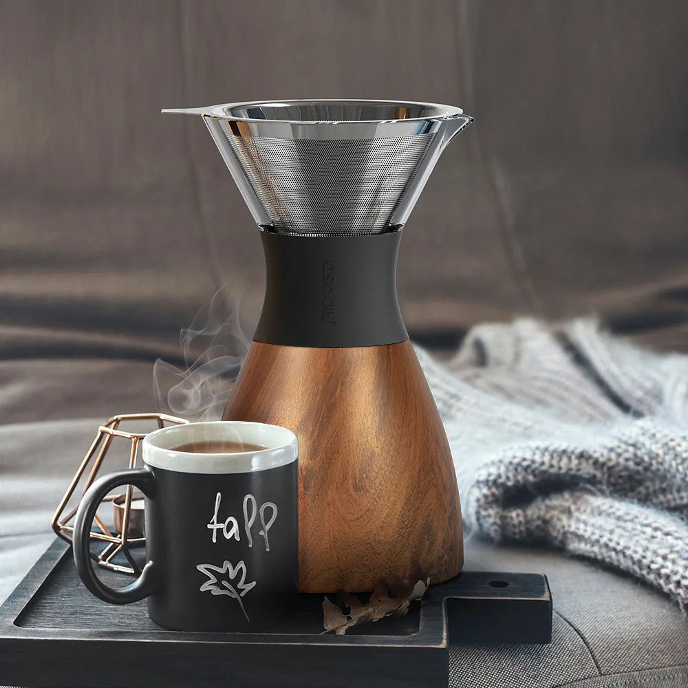 Asobu Pour Over, 32 oz, Wood