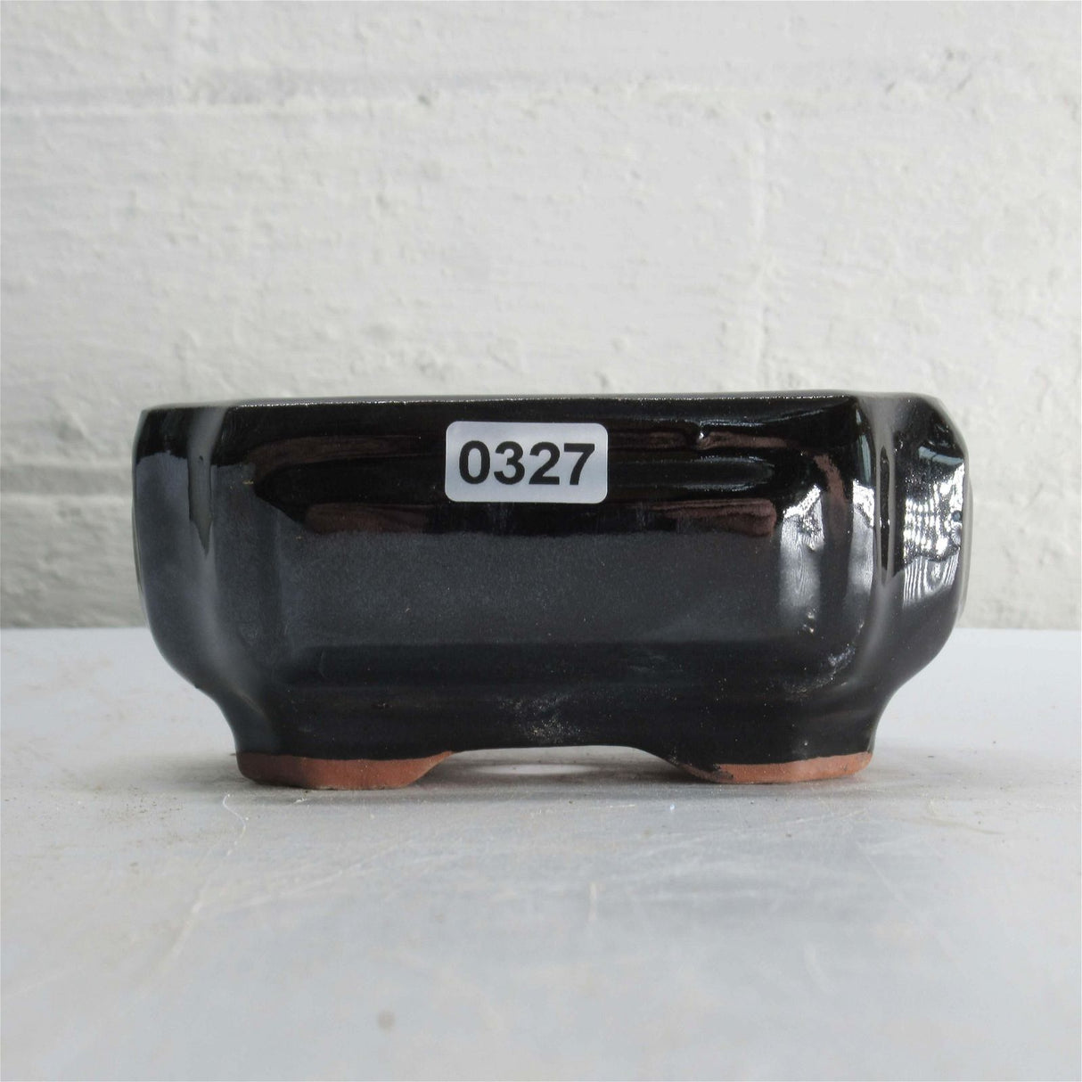 Yorkshire Bonsai Glazed Bonsai Pot Rectangle Black - 11cm