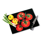 Orsina Picar Tomato Design Glass Chopping Board