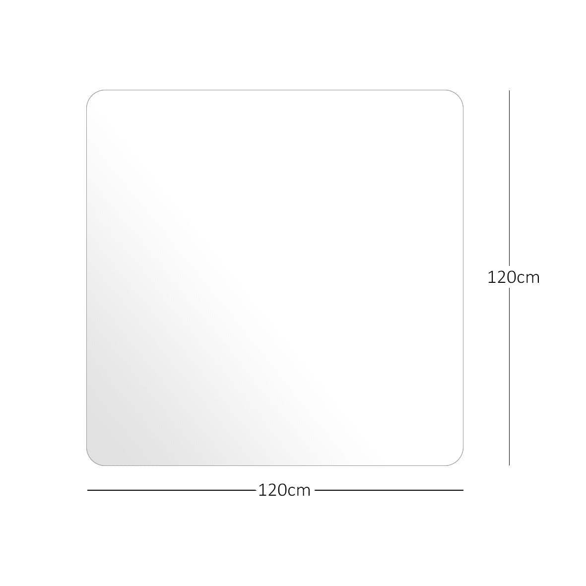 Nicoman Chair Mat for Hard Floors - Frosted
