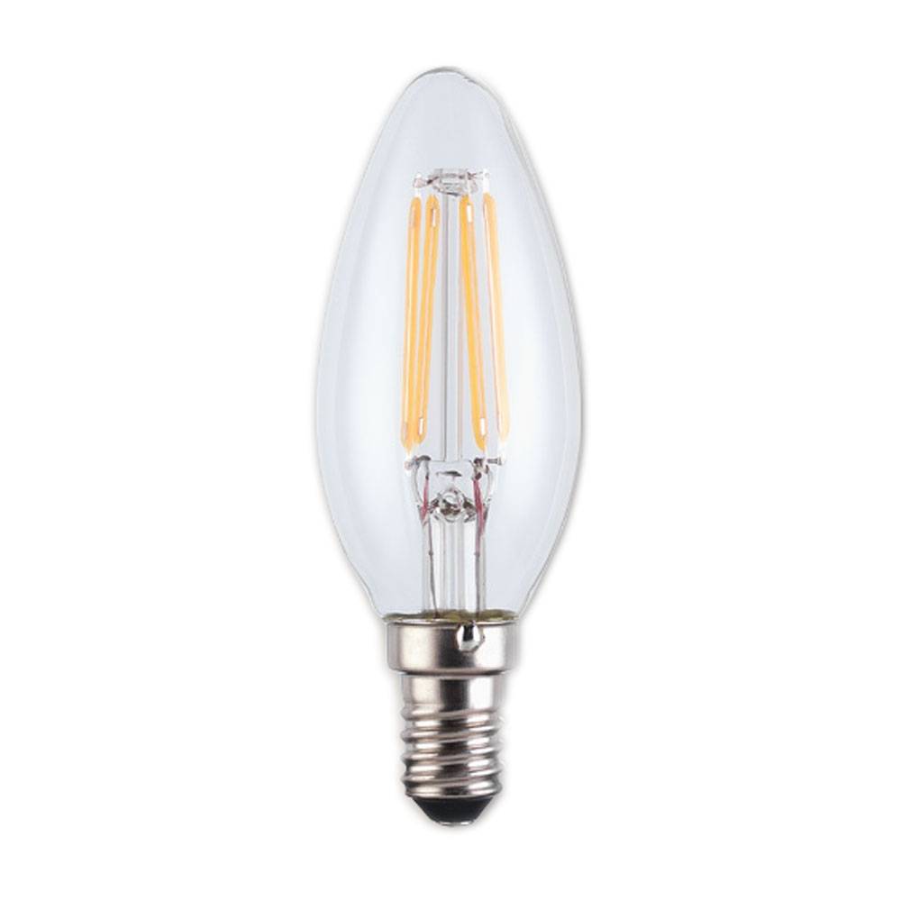 Pagazzi E14 4W LED Clear Candle Dimmable Bulb