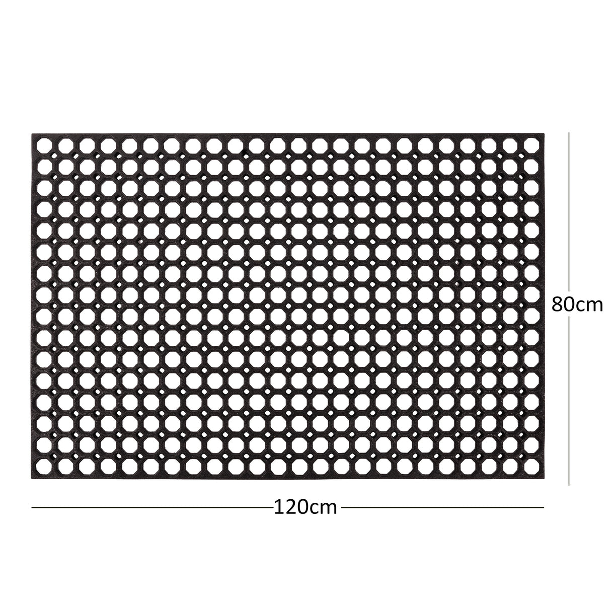 Nicoman Heavy Duty Non Slip Rubber Ring Entrance Doormat