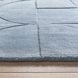 The Rugs Penny Duck Egg Blue Geometric Wool Rug