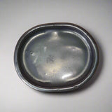 Yorkshire Bonsai Silver Glazed Oval Drip Tray - 12cm