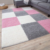 The Rugs Myshaggy Geometric Pink Rug