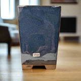 Yorkshire Bonsai Blue Cascade Bonsai Pot Tall Glazed Planter - 13cm