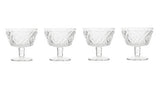 Orsina Fleur Set of 4 Glass Dessert Bowls