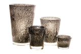 Lowlands Design Conic Vase Thick Glass with Bubbles