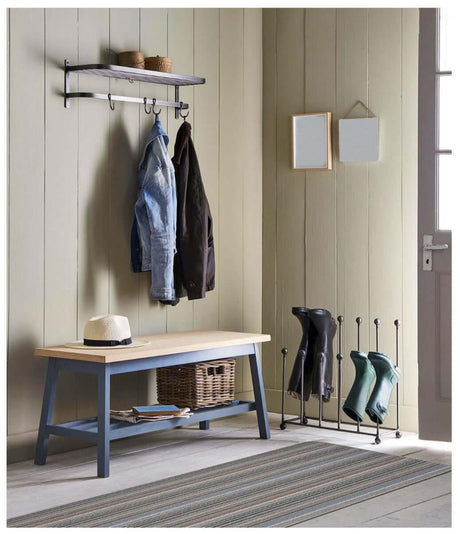 The Rugs - Stockholm Grey/Clay Washable Mat