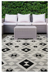 The Rugs County Geo Chequer Indoor/Outdoor Rug | 11182A