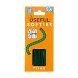 AllotMate Essentials 15cm Softies Plant Ties 50 Pack for Delicate Stems