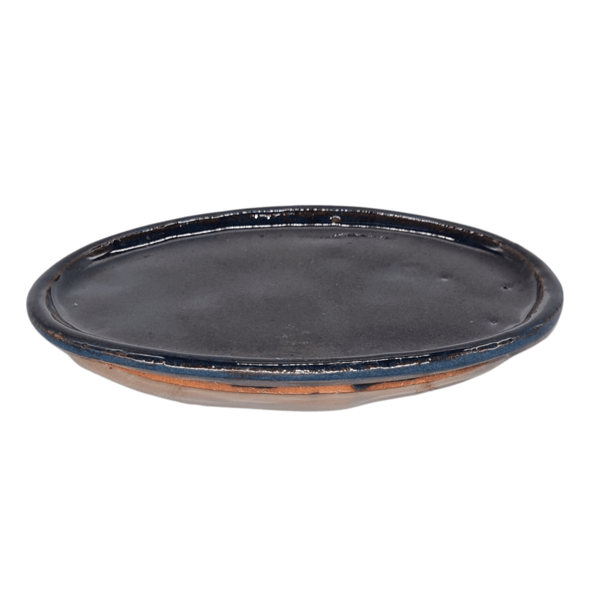 Yorkshire Bonsai Glazed Bonsai Pot with Drip Tray Oval YB3312 - 15cm