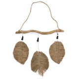 HatiNest Three Piece Raffa Leaves Wall Décor - 46x53cm