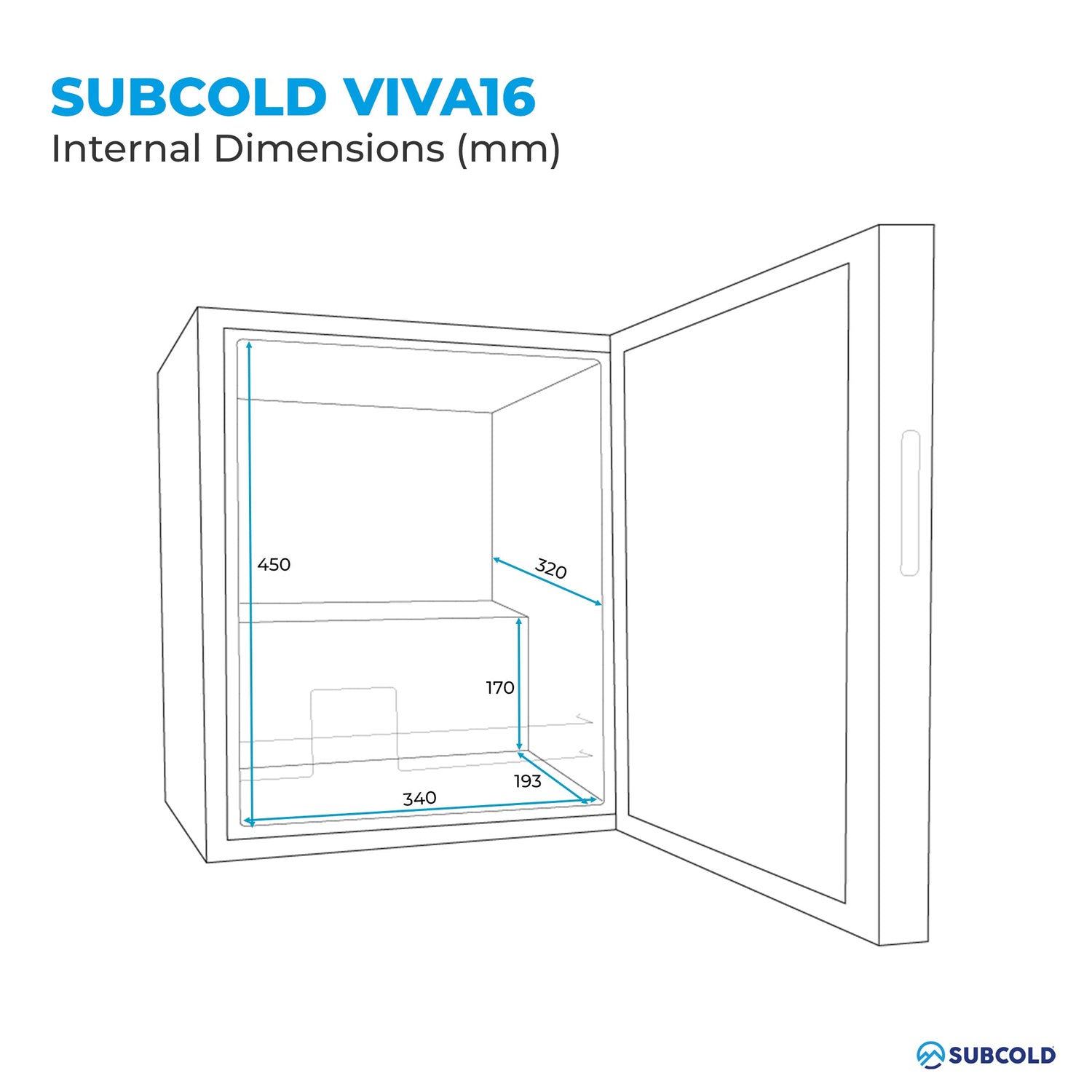 Subcold Viva16 LED Wine Cooler | 16 Bottle
