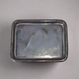 Yorkshire Bonsai Silver Glazed Rectangular Drip Tray Ceramic - 16cm