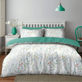 Blush & Bale Green Meadow Duvet Set - 100% Microfibre Polyester