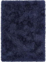 The Rugs Extravagance Navy Shaggy Rug – Plush 50mm