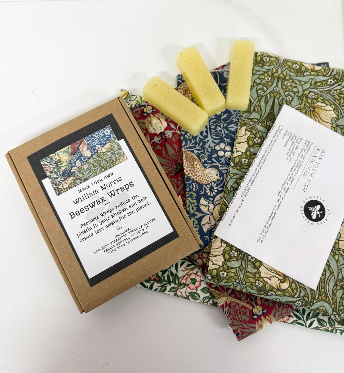 Lou-bees Make Your Own Beeswax Wraps Kit