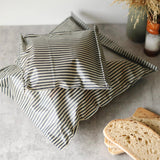 Lou-bees Navy Striped Bread Bag