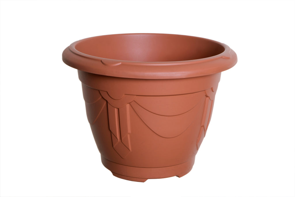 Whitefurze Venetian Terracotta Round Planter, 58cm