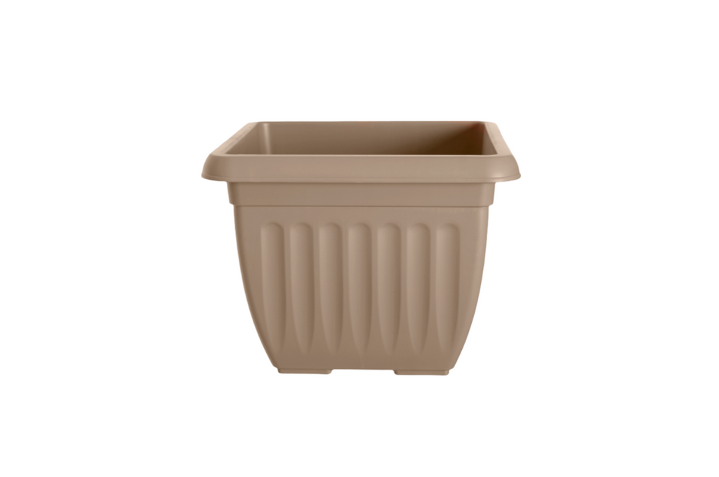 Whitefurze Athens Taupe Square Planter, 40cm