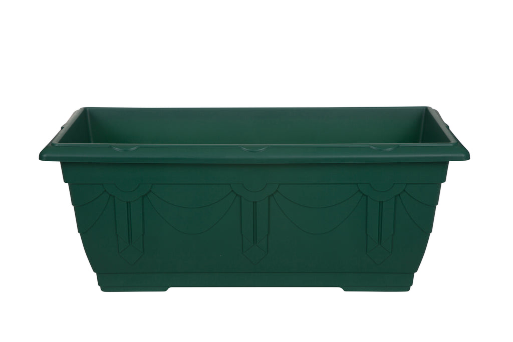 Whitefurze Venetian Forest Green Patio Planter, 60cm